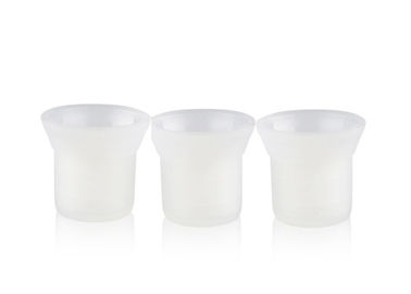 Màu trắng Nhựa Dụng cụ trang điểm vĩnh viễn Phụ kiện Microblading Pigment Sponge Cup